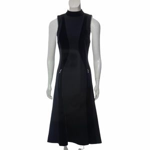 Alexander Wang velvet-accented wool dress in excellent condition